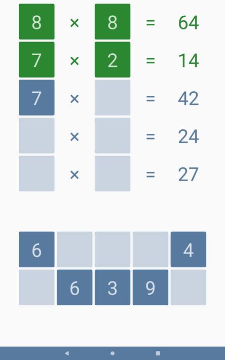 Multiplication table screenshot 11