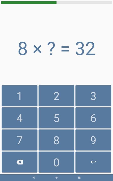 Multiplication table screenshot 12