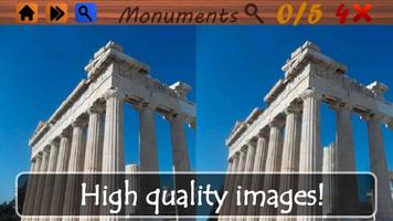 Spot the Differences Monuments poster