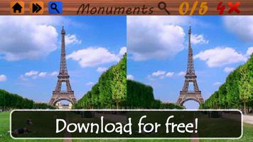 برنامه‌نما Spot the Differences Monuments عکس از صفحه