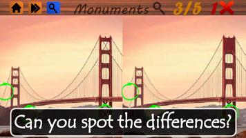 برنامه‌نما Spot the Differences Monuments عکس از صفحه