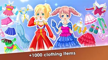 Anime Doll Dress up Girl Games captura de pantalla 2
