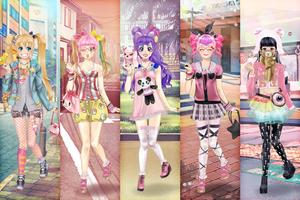 Anime Girl Avatar And Dress Up plakat