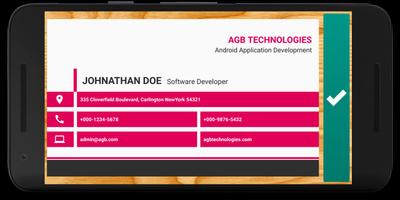 SuperQuick Visiting Card Maker captura de pantalla 1