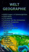 Welt Geographie Plakat