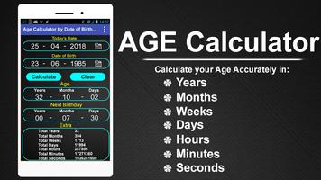 Calculate your age in numbers, find remaining days 포스터