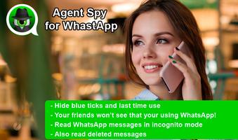 Spion voor WhatsApp-poster