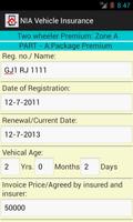 Vehicle Insurance Calculator скриншот 1