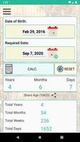 Age On Date Calculator App Affiche