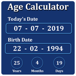 Age Calculator by Date of Birth (Days Months)