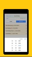 Age calculator Date calculator Birthday list screenshot 2