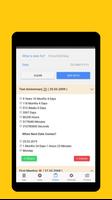 Age calculator Date calculator Birthday list screenshot 3
