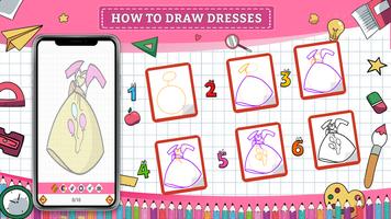 How to Draw Dress Step by Step capture d'écran 1