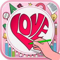 Learn how to draw hearts step  APK Herunterladen