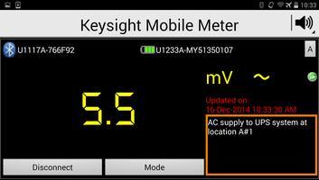 Keysight Mobile Meter Screenshot 1