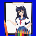 Anime Girls Kolorowanka