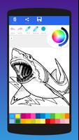 Livre de coloriage de requin capture d'écran 2
