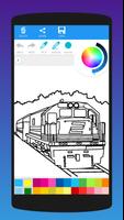 Livre de coloriage Trains capture d'écran 1