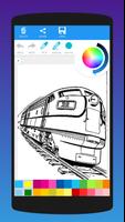Livre de coloriage Trains capture d'écran 2
