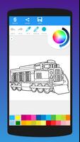 Livre de coloriage Trains capture d'écran 3