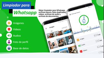 Limpiador para WhatsApp: Smart Data Manager Poster