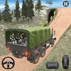 Guida di camion dell'esercito