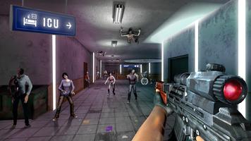 Zombie Shooting: 3d Gun Games постер