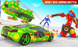 armée hélicoptère robot autbus Affiche