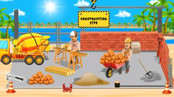 Beach House Construction Games poster