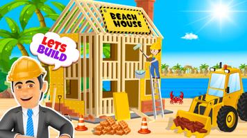 Beach House Construction Games اسکرین شاٹ 1