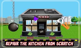 Build Kitchen Home Build Game скриншот 3