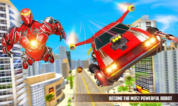 Flying Horse Transform Car: Muscle Car Robot Games poster