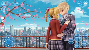 Anime High School Girl Jeux Affiche