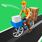 Paper Delivery Bicycle icono