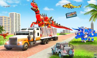 Dino Robot Transport Truck Sim screenshot 1