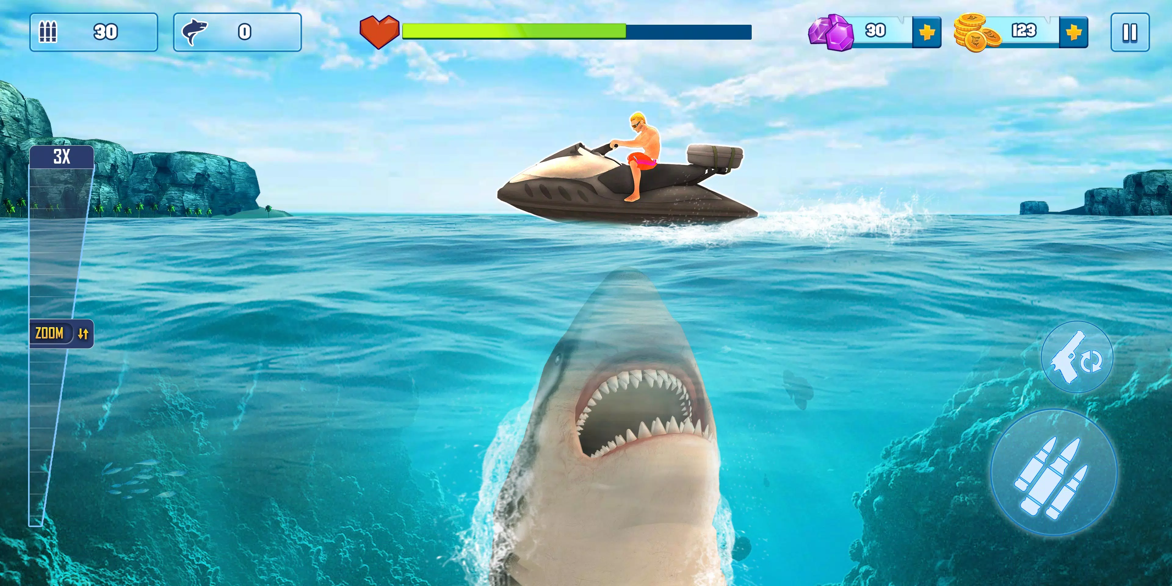 Shark Attack: 3D Hunting Games APK pour Android Télécharger