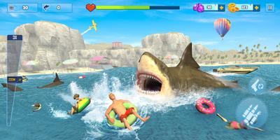 Shark Attack: 3D Hunting Games capture d'écran 1