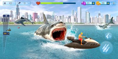 Shark Attack: 3D Hunting Games स्क्रीनशॉट 2