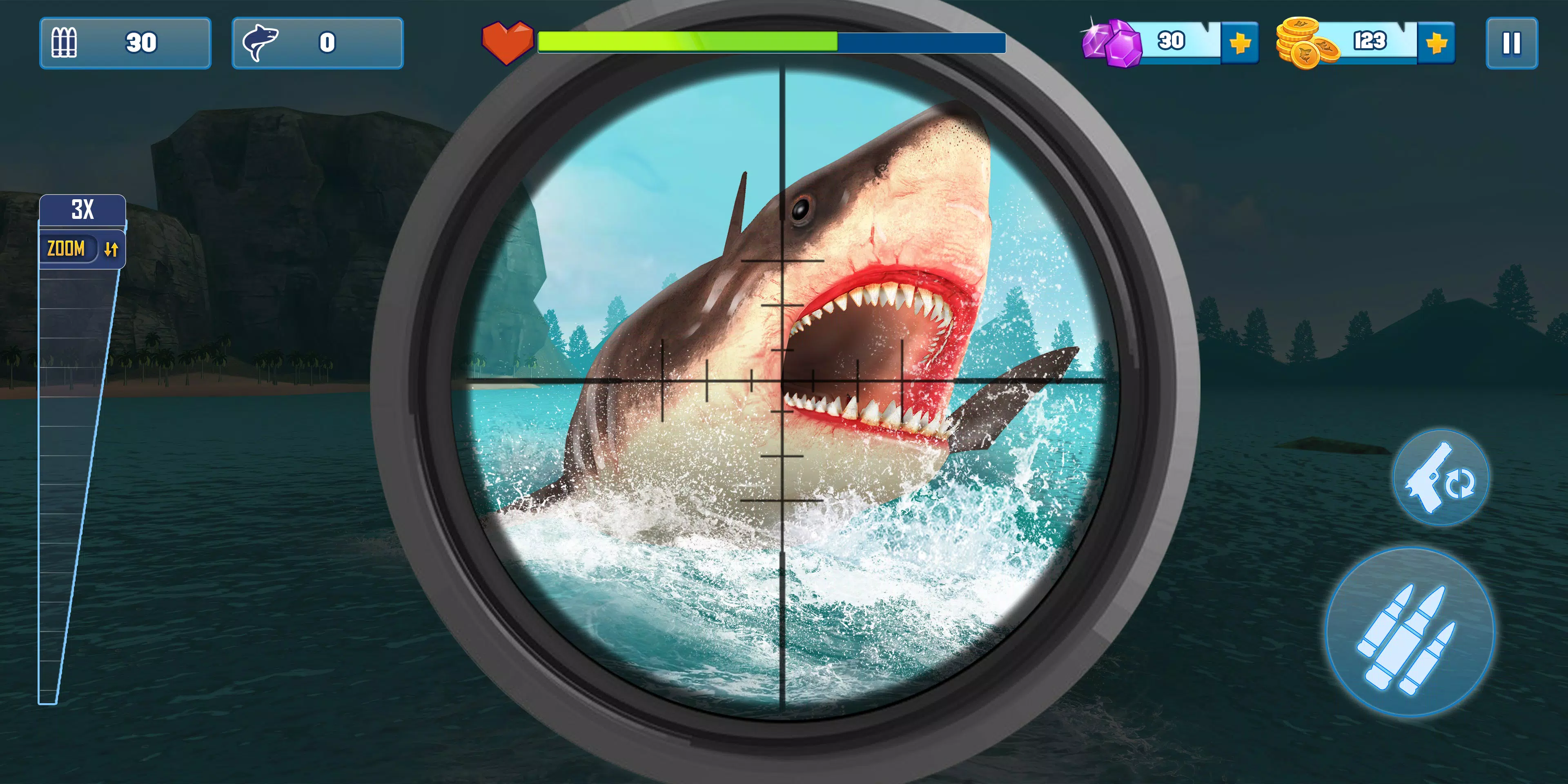 Shark Attack: 3D Hunting Games Game for Android - Download