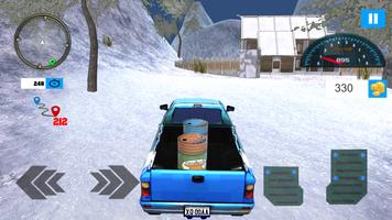 Snow Truck Driving Simulator poster