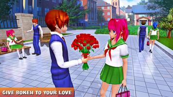 Poster Anime School Girl Love Life