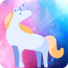 Icona Fondos de pantalla de unicornios - Kawaii