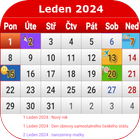 český kalendář 2024 icône