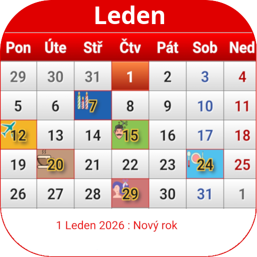 český kalendář 2026