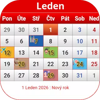 Czech Calendar 2025