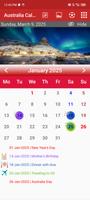 Australia Calendar poster