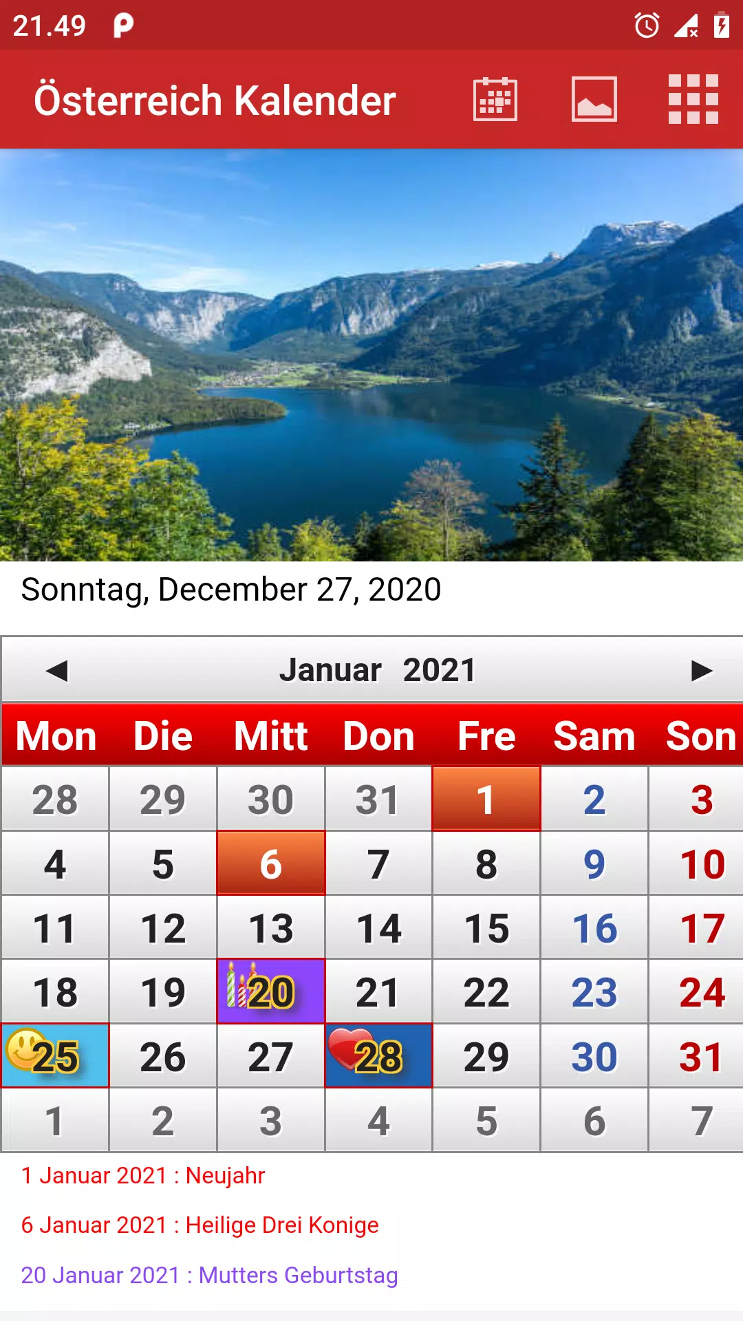 Österreich Kalender APK for Android Download