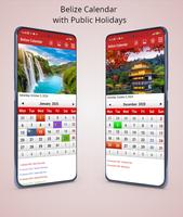 Belize Calendar plakat
