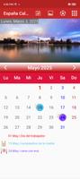 España Calendario Cartaz