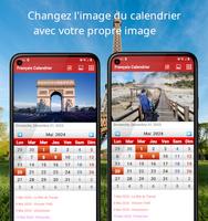 Français Calendrier الملصق